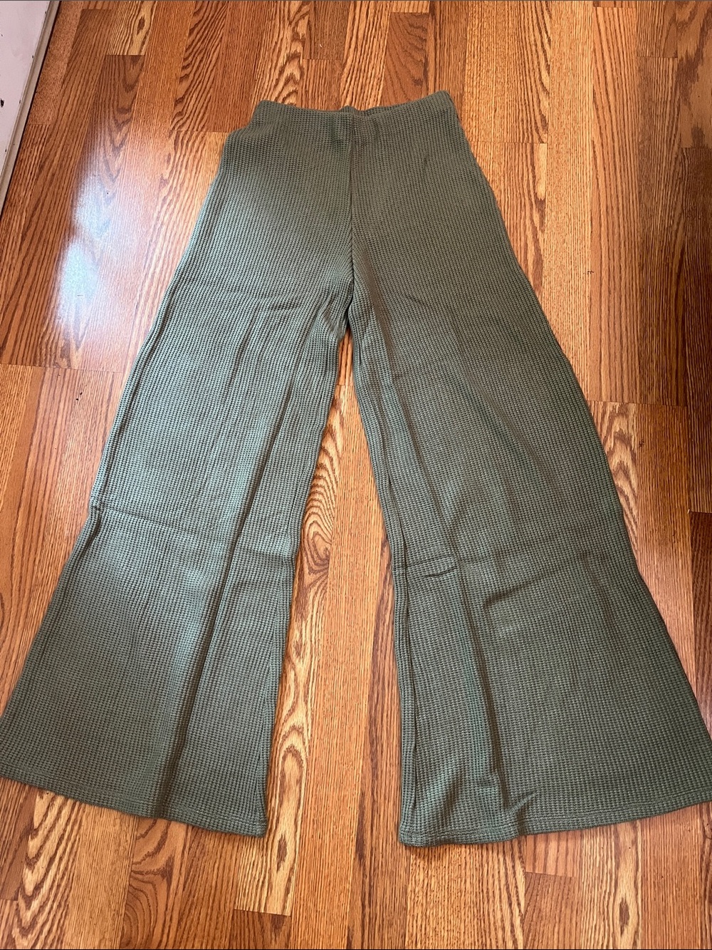 NEW Zenana Light Olive Knit Sweater Pants